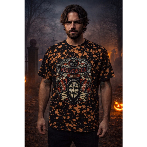 Gothic Bleach Dye Graphic Tee XL - Picture 7 of 7